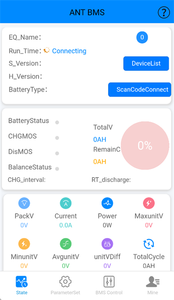ANT BMS app